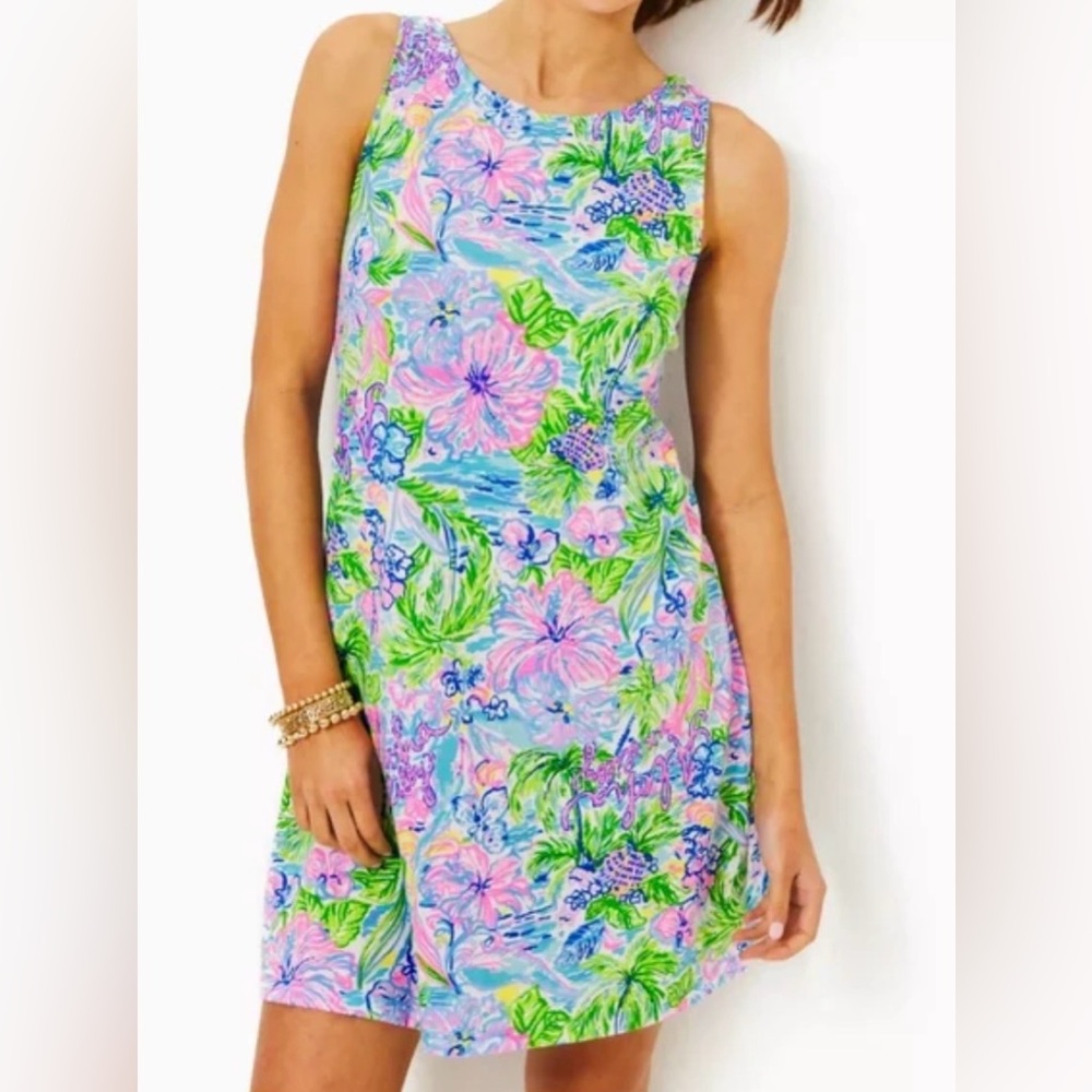 Lilly Pulitzer Vibrant Floral Mini Dress - Picture 2 of 7